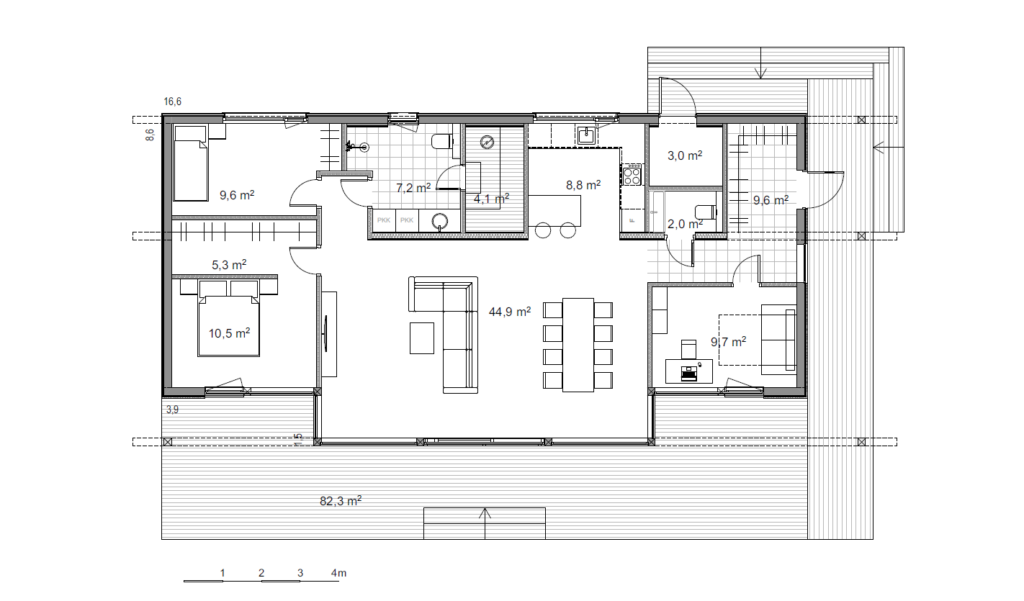 aruna talomallin pohjapiirustus finnlog
